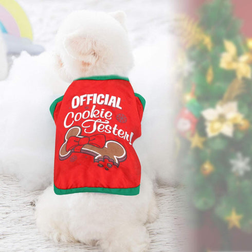BWOGUE 2 Pack Christmas Dog Shirts, Soft Breathable Pet T-Shirts for Small Dogs and Cats, XS