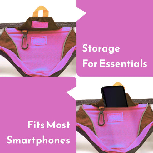 Hydration Running Belt with 4 BPA Free Water Bottles, Fits iPhone 8, X & Similar Phones, Reflective Gear