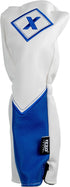 IZZO Golf Premium Headcovers in White/Blue