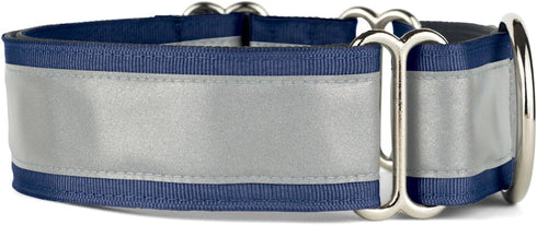 If It Barks 1.5" Reflective Martingale Collar - Adjustable, Durable, Comfy - Made in USA - Ideal for Training - Large,
