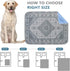 2 Pack 18"x24" Qeils Washable Pee Pads, Reusable Puppy Pads Super Absorbent Leakproof Dog Training Pads, Non-Slip Wee
