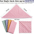 4PCS Spring Dog Bandanas, Cute Soft Cotton Puppy Scarfs, Washable Daily Handkerchief for Small Medium Large Pets