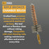 10-Pack 7.62mm/.308Cal McJ Tools Cleaning Bronze Chamber Brush - Bristle Bronze Premium Gun Cleaning Brushes