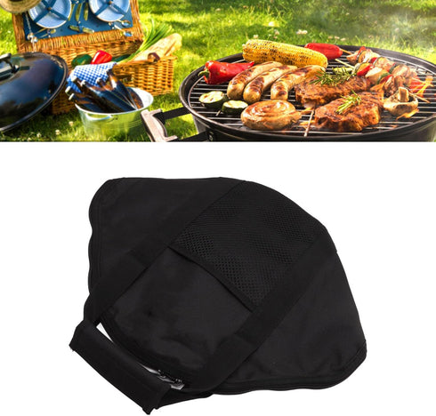 15.7412.6in 30cm/11.8in Tissting Black Skillet Bag, Waterproof Oxford Cloth Frying Pan Bag Grill Plate Carry Case