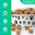 30 Pieces Small Disposable Dog Bowls with Printed Pattern, Pet Paper Food Bowls for Dogs, Cats, and Puppies