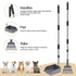Set, Heeyoo Dog Pooper Scooper, Dog Poop Tray and Rake Pet Waste Removal Scoop with Long Adjustable Sectional Stainless