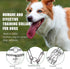 Stainless Steel Curved Prongs Dog Training Collar, Adjustable Pet Pinch Collar with Swivel Ring 26in x 4.0mm (Neck Size
