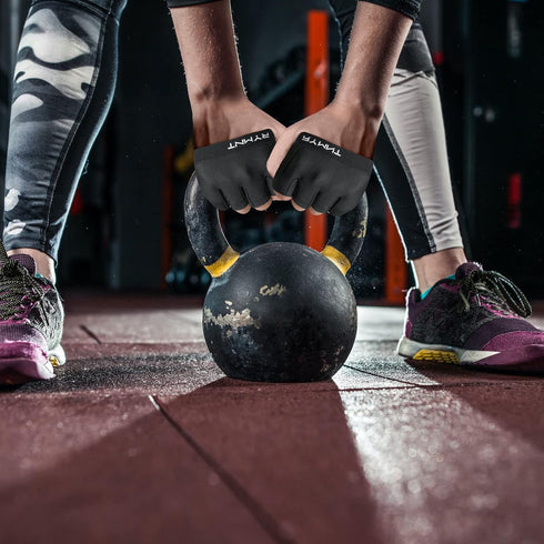 Minimal Workout Gloves,Short Micro Weight Lifting Gloves Grip Pads with Full Palm Protection & Extra Grip for Men Women