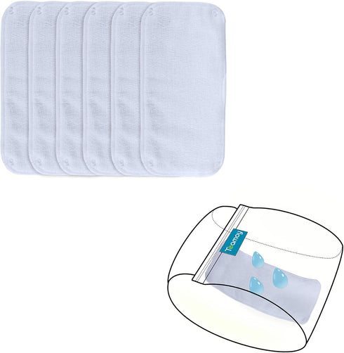 Teamoy Male Dog Diaper Pads, Reusable Dog Belly Band Liner Pads, Pack of 6, XS