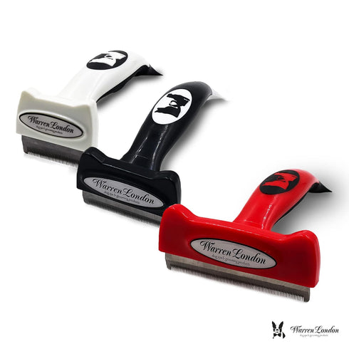 Deshedding Dog Brush by Warren London | Stainless Steel Deshedding Tool for Short Hair - Medium Dogs