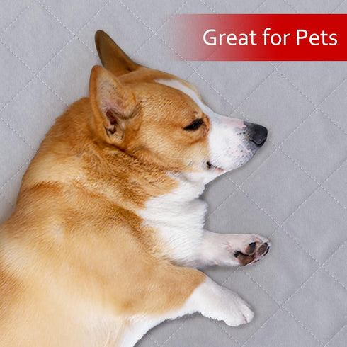 Dog Crate Mat and Washable Pee Pads for Dogs, 2 Pack (42"X28"), Waterproof Non-Slip Reusable Pads