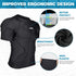 TUOY New Football Rib Chest Protector Shirt | Padded Compression Shirts with 6 Pads, Adult Sizes