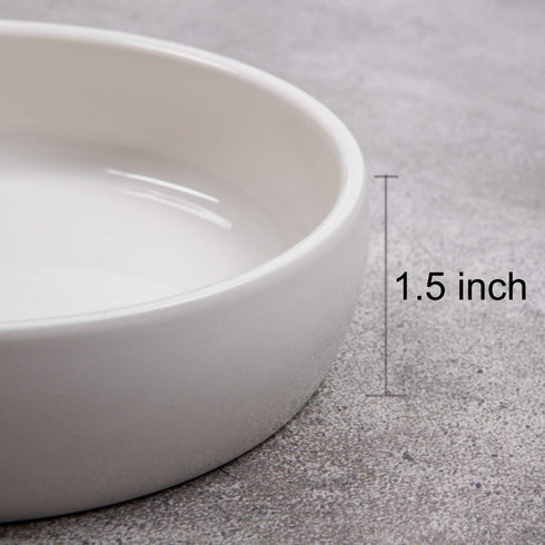 Classic Ceramic Pet Bowl for Cats, 12 Ounce Dish for Food and Water