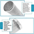 baoauh 10pcs Aquarium Stainless Steel Mesh Filter Guard Stainless Steel Filter Water Inlet Protective Cover