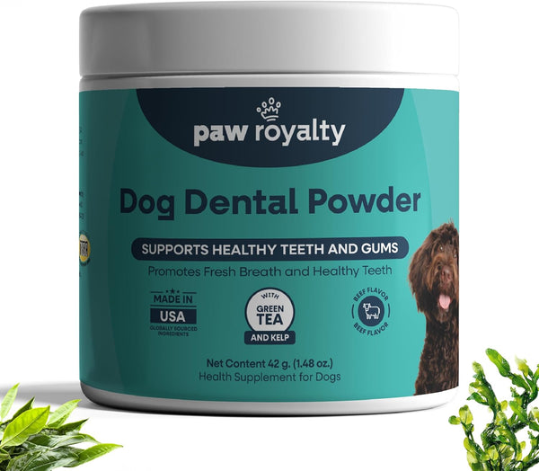 Dog Dental Powder | Tartar Control, Bamboo Extract & Green Tea for