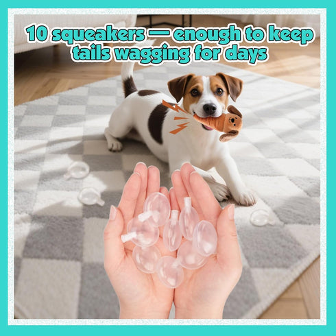 BBeary 10pcs 35mm Squeakers for Dog Toys - Replacement Dog Toy Squeakers