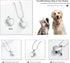 zeqingjw Pet Cremation Jewelry for Ashes, Paw Print Heart Urn Necklace Memorial Keepsake for Pet/Dog's/Cat's Ashes