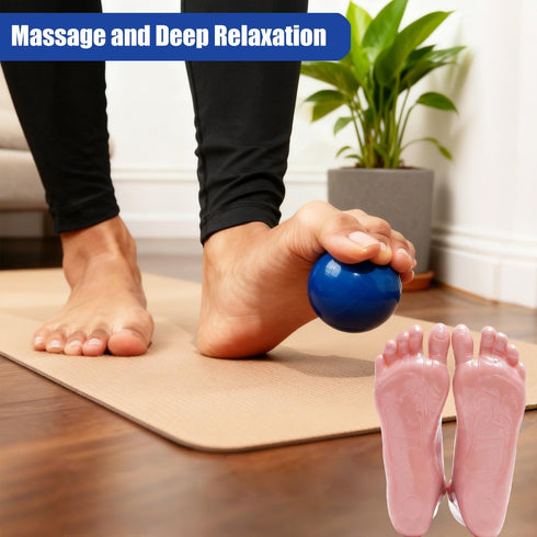 Tcatec 4-in-1, Cork Balance Foot Portable Cylinder Foot Trainer, Strengthener to Improve Mobility Arch Exerciser