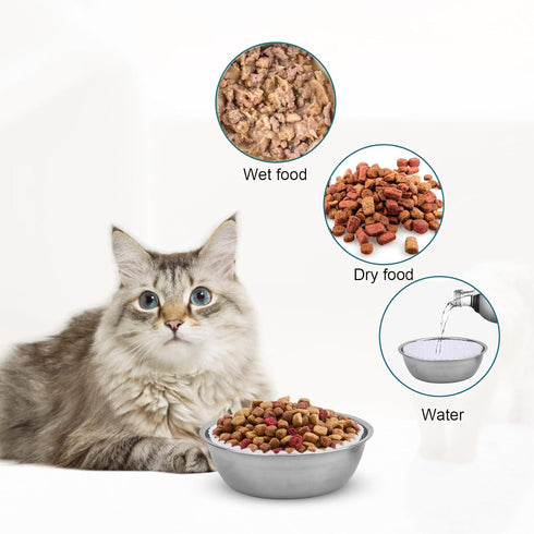 Disposable Pet Food Bowls, Thickening Small Lining, Suitable for Dry and Wet Food, Kittens, Puppies (300 Count)