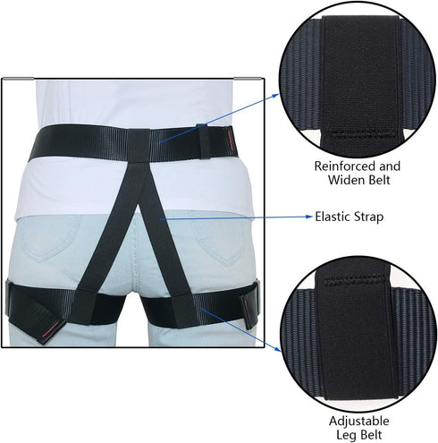 Rock Climbing Gear, Half Body for Rappelling, Fire Rescuing, Tree Climbing