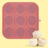 9-Cavity Frozen 25-75lbs,Reusable Frozen Silicone Dog Treat Mold with Lid for Woof Pupsicle & Power Chewer Pupsicle