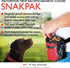 EzyDog SnakPak Wearable Dog Treat Bag Training Pouch with Belt, Red