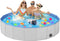 Dog Pool for Large Dogs - Portable Plastic Bathtub, Foldable Slip-Resistant Pool for Dogs (XL - 71'' x 12'')