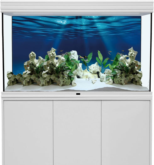 AWERT 48x24 inches Ocean Floor Aquarium Background, Undersea Theme for Fish Tank
