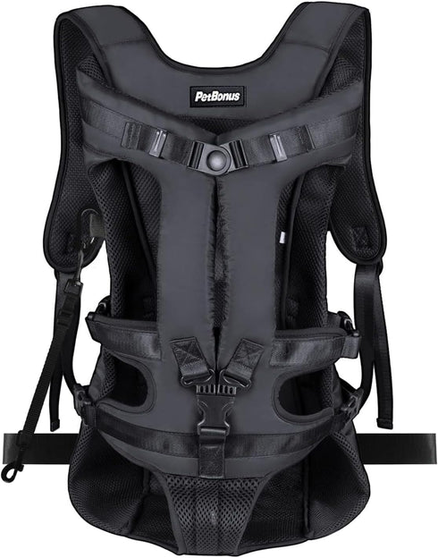 PetBonus Pet Front Dog Carrier Backpacks, Adjustable Pet Backpack, Legs Out Easy-fit