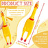 Xeehwb 22 Inch Crazy Huge Rubber Chicken,Yellow Squeeze Chicken Toys,Squeaky Chicken Dog Toys,Squawking Prank Novelty