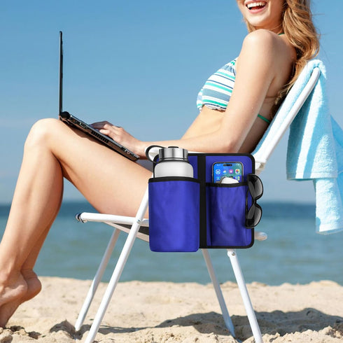 Xxerciz Camp Chair Cup Holder Phone Holder, Universal Water Bottle Holder for Chairs