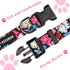 KISSBAK Dog Collar for Large Dogs, Soft Adjustable Fancy Floral Collar for Girl Puppy (L, Floral Spring)