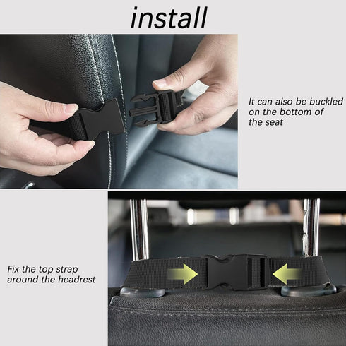 Car Concealed Seat Back Gun Rack, Universal Shooting Accessories for Hunting Gear, Fit for Vehicles