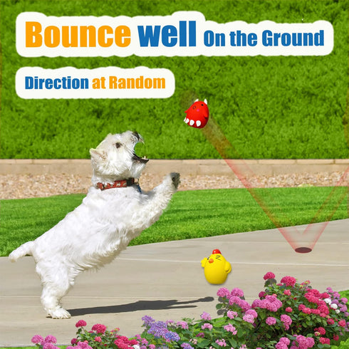 Squeaky Dog Toys for Small Dogs and Medium Breeds, 6pcs Squeaky Dog Balls (2.0 * 2.0 * 2.7inch)