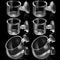 CHENGU 6 Pieces Aquatic Plant Pot - Glass Aquarium Plant Cup with Hole, Suction Cups for Shrimp and Live Plants