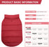 ASENKU Dog Winter Coat - Waterproof Windproof Dog Jacket, Warm Pet Vest for Cold Weather (L, Red)