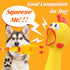 2Pcs Chickens,15 Inch 12 Inch Large Screaming Rubber Yellow Squawking Squeaky Chicken Toy for Novelty Gag Gift,Prank