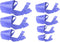 Dog Muzzles Suit, 7PCS Adjustable Quick Fit Muzzles for Small Medium Large Dogs, Blue
