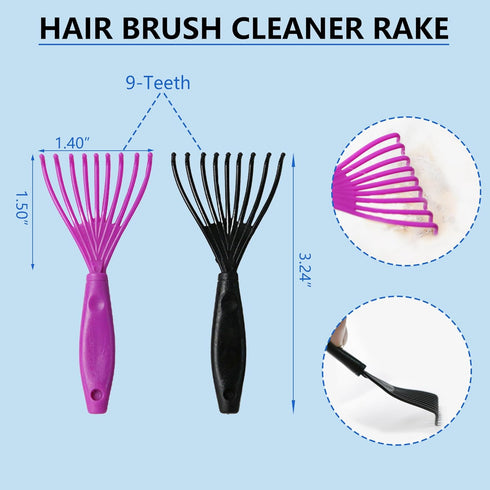 Extra Long Pin Slicker Brush for Dogs, Large Size, 5-in-1 Dog Grooming Brush for Removing Loose Fur and Tangles,