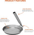 Hunter Pan with Metal Folding Handle for Outdoor Cooking, Roasting Over Open Fire or Grill, Cast Iron