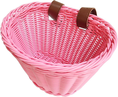 Girls Bike Decorations Accessories Kit, Kids Bike Basket Hand Woven Bicycle Basket, Child Bike Wheel Spoke Beads, Bike