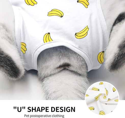 Cat Professional Surgical Recovery Suit - E-Collar Alternative for Cats and Dogs, After Surgery Pajama Suit for Pets