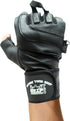 2" 8 5/8" 9 1/2") Epic Leather Gym Gloves with Built in Wide Wrist Wraps Best Grip & Design for Weightlifting Power