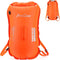 ProCase 35L Waterproof Swim Buoy Dry Bag with Shoulder and Waist Strap for Open Water Activities - Orange