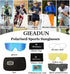 Sports Sunglasses Pink Polarized Cycling Glasses with 3 Lenses for Baseball, Fishing, Skiing, Running, Golf