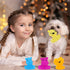 Liliful 18 Pcs Latex Squeaky Dog Toys - 3.5 Inch Soft Rubber Chew Toys for Small Dogs and Puppies