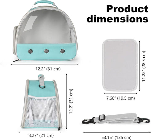 2 Bearded Dragon Carrier,Lizards Travel Bag, Small Animal Travel Carrier for Hedgehog Rat Parrot Bird, Portable Guinea