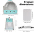 2 Bearded Dragon Carrier,Lizards Travel Bag, Small Animal Travel Carrier for Hedgehog Rat Parrot Bird, Portable Guinea