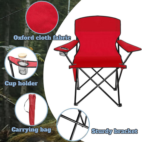 BTinoe 250 Camping Chair,Portable Lightweight Foldable Chair,Camping Directors Chairs Supports Pounds