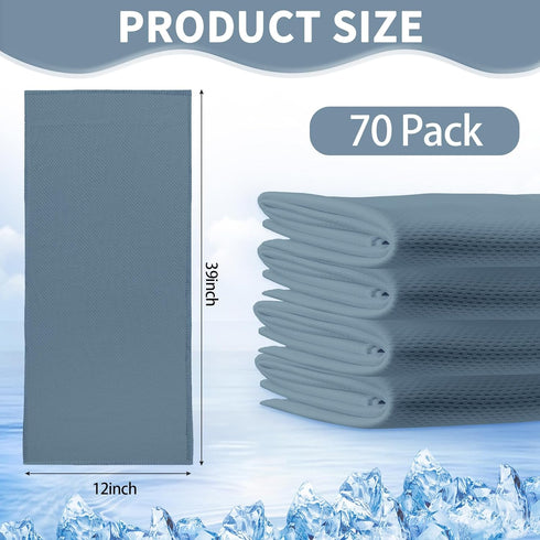 Honoson Cooling Towel Bulk - Neck & Face Cool Chilly Towels Microfiber Breathable Sport Sweat Rag for Gym, Yoga
